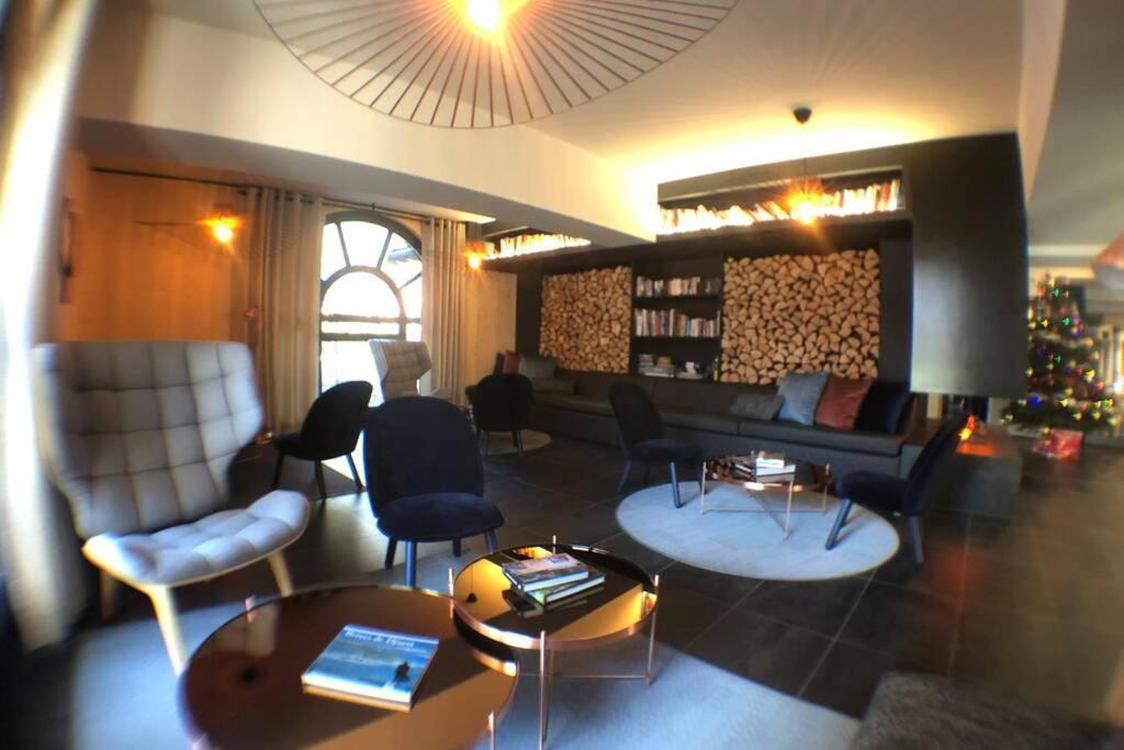 Chic Appart 6 Pers Dans Residence Luxueuse "La Cordee" Wellness Gym Piscine Ouvert Et Teletravail Chamonix Luaran gambar