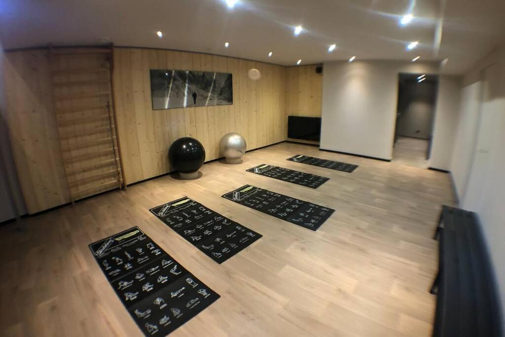 Chic Appart 6 Pers Dans Residence Luxueuse "La Cordee" Wellness Gym Piscine Ouvert Et Teletravail Chamonix Luaran gambar