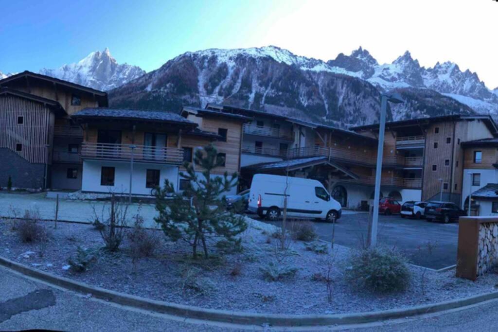 Chic Appart 6 Pers Dans Residence Luxueuse "La Cordee" Wellness Gym Piscine Ouvert Et Teletravail Chamonix Luaran gambar