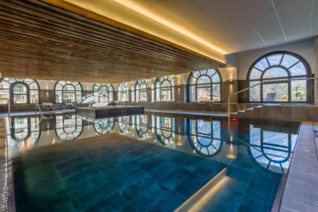 Chic Appart 6 Pers Dans Residence Luxueuse "La Cordee" Wellness Gym Piscine Ouvert Et Teletravail Chamonix Luaran gambar